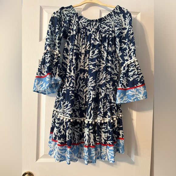 Cute Coral tropical Tunic. - Picture 3 of 8